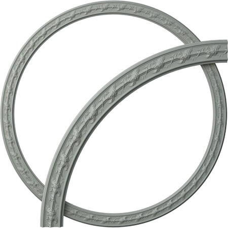 Ekena Millwork 66 3/4-in. OD x 58-in. ID x 4 3/8-in. W x 1-in. P Southampton Acanthus Leaf Ceiling Ring Kit CRK67SO